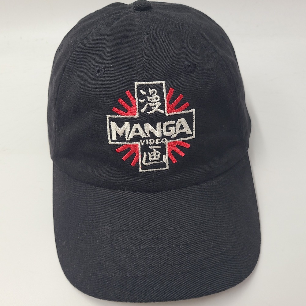 Vintage Manga Video Hat Strapback Black Red White Anime Entertainment Casual Men
